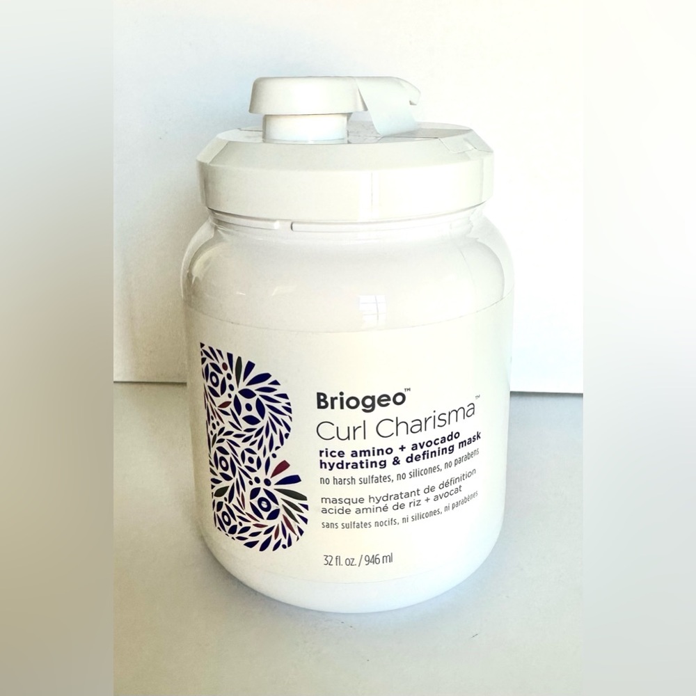 NEW Briogeo Curl Charisma Rice Amino/Avocado Hydrating/Defining Hair Mask 32oz